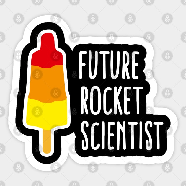 Future rocket scientist popsicle rocket graduation Sticker by LaundryFactory